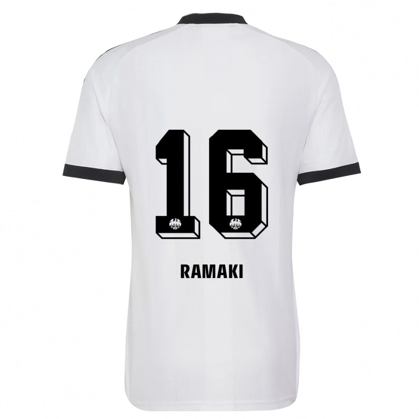 DanxenキッズDavyd Ramaki#16ブラック ホワイトアウェイシャツ2026/27ジャージーユニフォーム