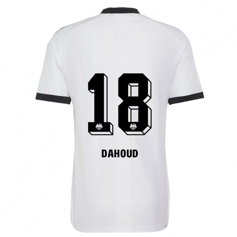 Danxenキッズマフムド・ダフード#18ブラック ホワイトアウェイシャツ2026/27ジャージーユニフォーム