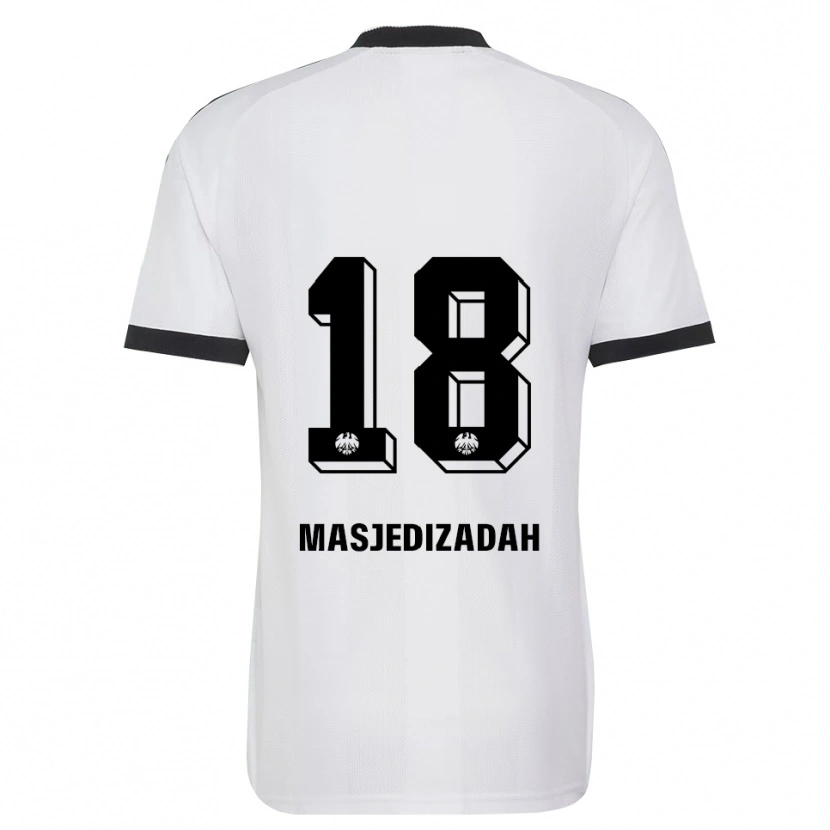 DanxenキッズAbolfazl Masjedizadah#18ブラック ホワイトアウェイシャツ2026/27ジャージーユニフォーム