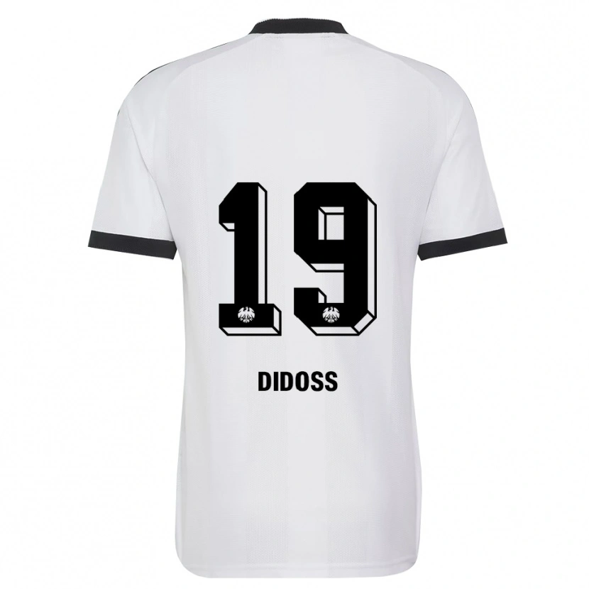 DanxenキッズGeorge Didoss#19ブラック ホワイトアウェイシャツ2026/27ジャージーユニフォーム