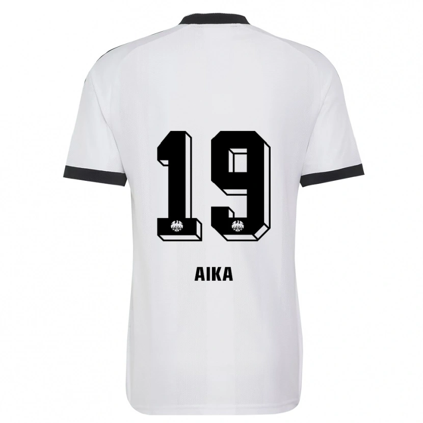 DanxenキッズIsrael Aika#19ブラック ホワイトアウェイシャツ2026/27ジャージーユニフォーム