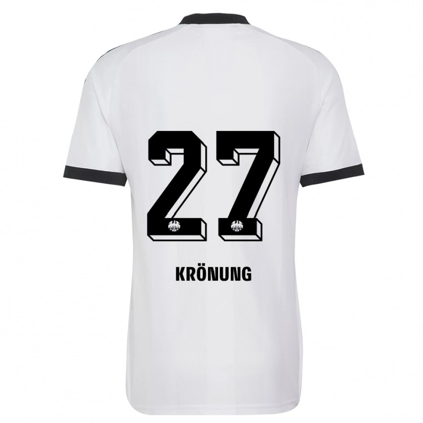 DanxenキッズMarlon Krönung#27ブラック ホワイトアウェイシャツ2026/27ジャージーユニフォーム