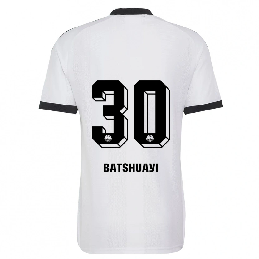 Danxenキッズミシー・バチュアイ#30ブラック ホワイトアウェイシャツ2026/27ジャージーユニフォーム