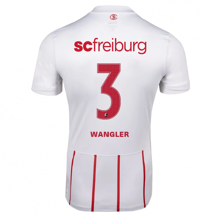 DanxenキッズTim Wangler#3ホワイト レッド イエローアウェイシャツ2026/27ジャージーユニフォーム