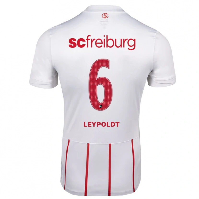 DanxenキッズJoona Leypoldt#6ホワイト レッド イエローアウェイシャツ2026/27ジャージーユニフォーム
