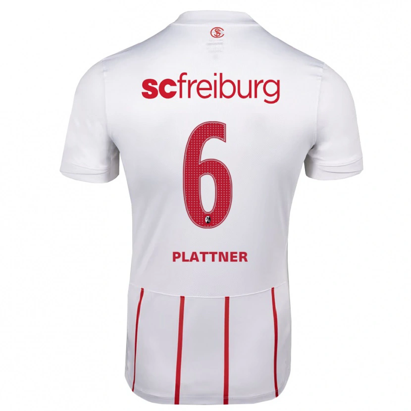 DanxenキッズTim Plattner#6ホワイト レッド イエローアウェイシャツ2026/27ジャージーユニフォーム