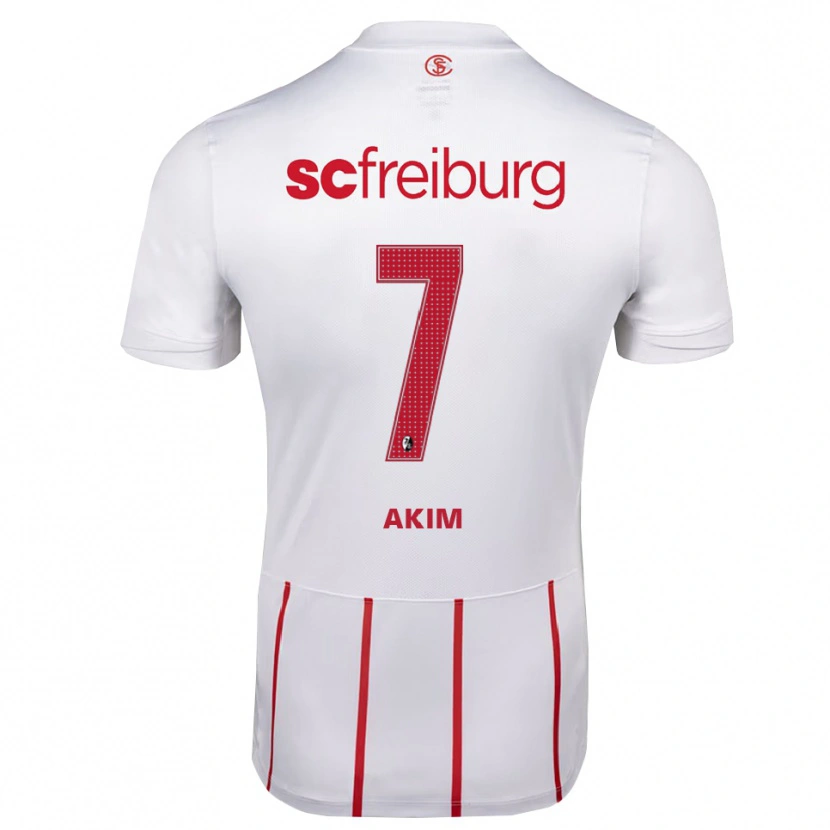 DanxenキッズAkim Schnerring#7ホワイト レッド イエローアウェイシャツ2026/27ジャージーユニフォーム