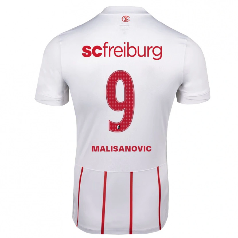 DanxenキッズDarko Malisanovic#9ホワイト レッド イエローアウェイシャツ2026/27ジャージーユニフォーム