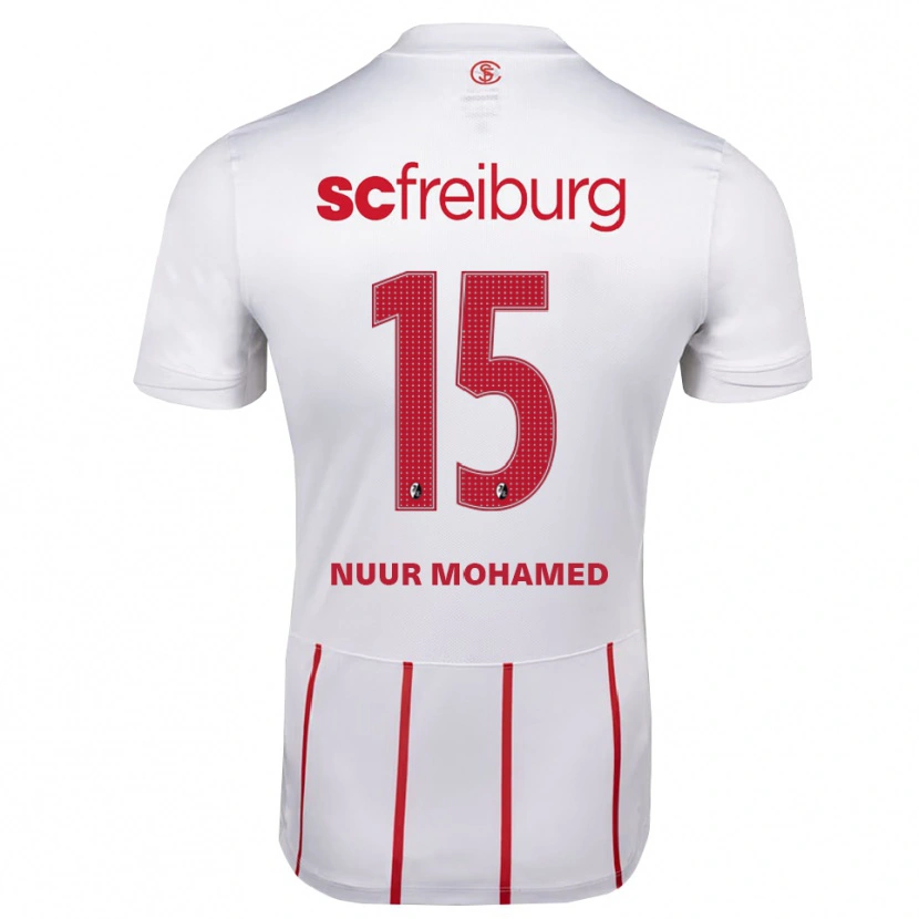 DanxenキッズBillal Mohamed#15ホワイト レッド イエローアウェイシャツ2026/27ジャージーユニフォーム