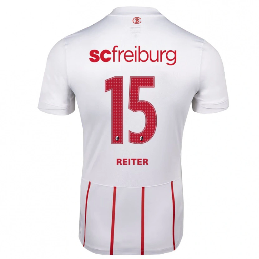 DanxenキッズVincent Reiter#15ホワイト レッド イエローアウェイシャツ2026/27ジャージーユニフォーム