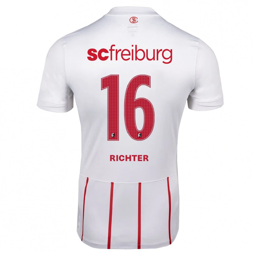 DanxenキッズTom Richter#16ホワイト レッド イエローアウェイシャツ2026/27ジャージーユニフォーム