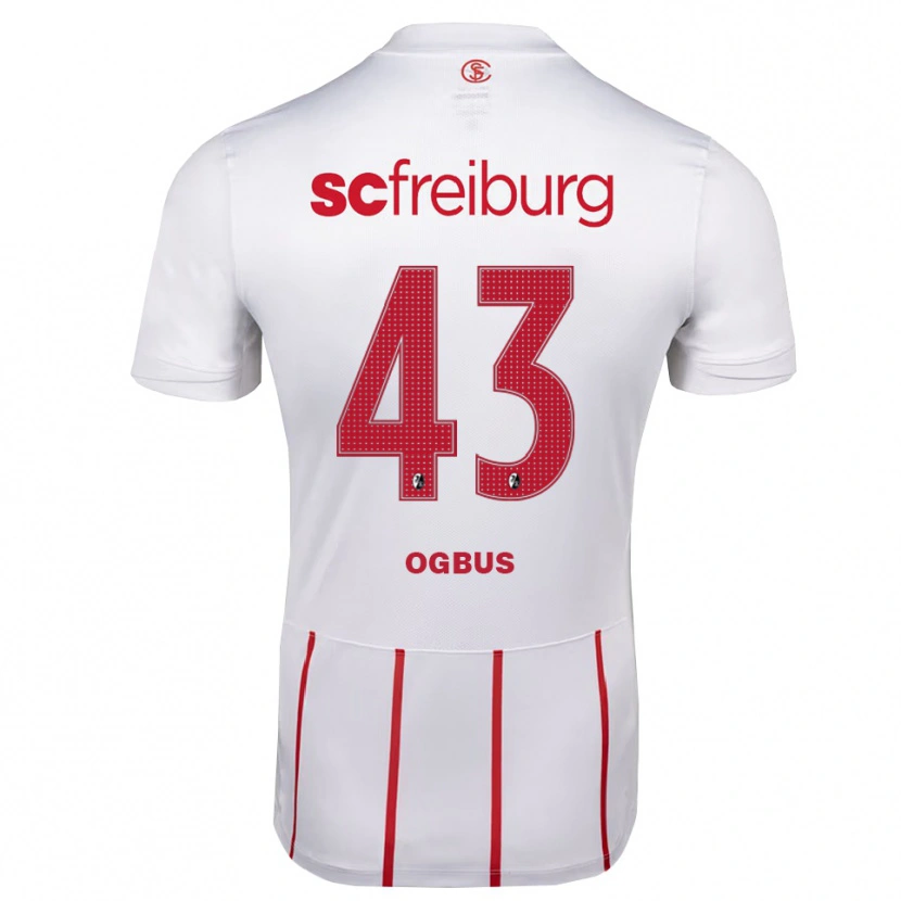 DanxenキッズBruno Ogbus#43ホワイト レッド イエローアウェイシャツ2026/27ジャージーユニフォーム