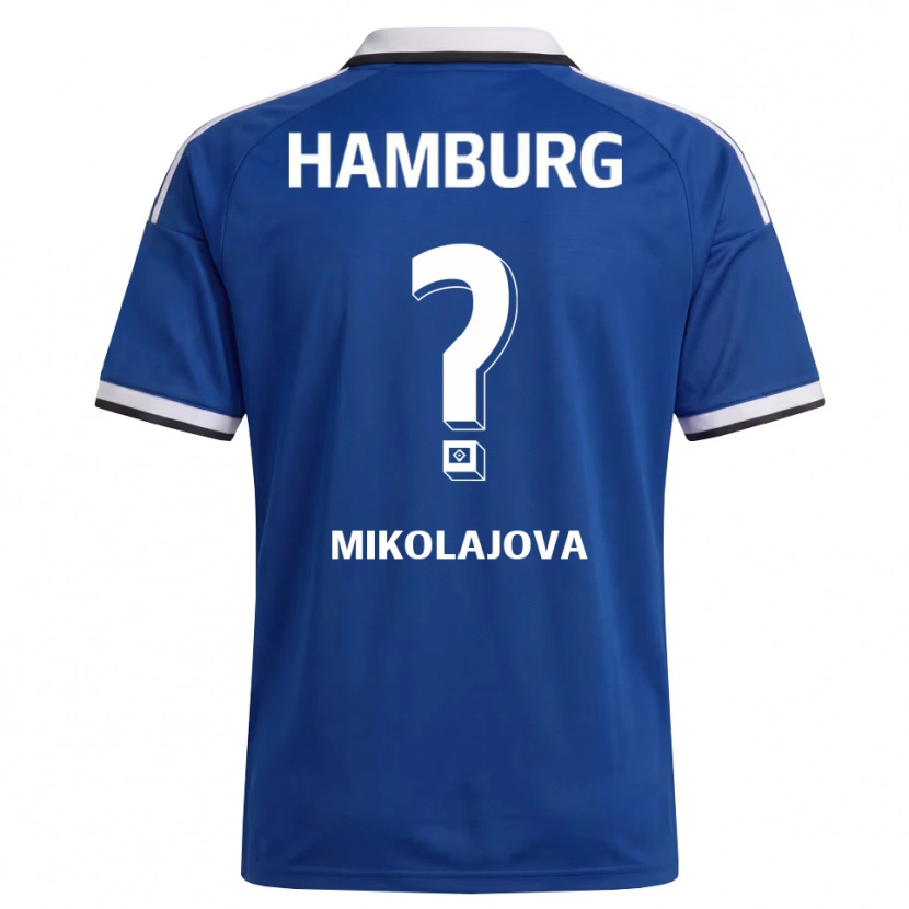 DanxenキッズMaria Mikolajova#0ホワイト ブルーアウェイシャツ2026/27ジャージーユニフォーム