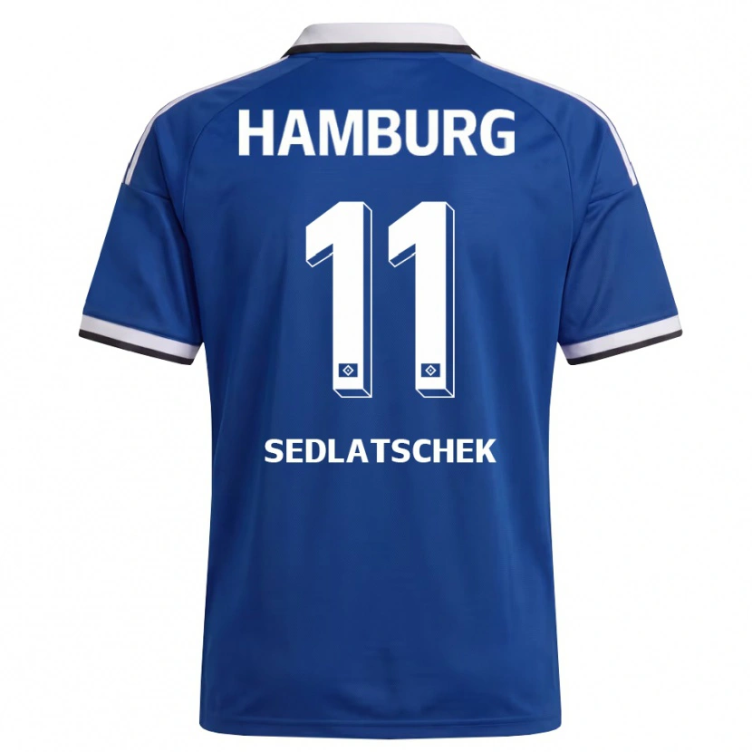 DanxenキッズThierry Sedlatschek#11ホワイト ブルーアウェイシャツ2026/27ジャージーユニフォーム