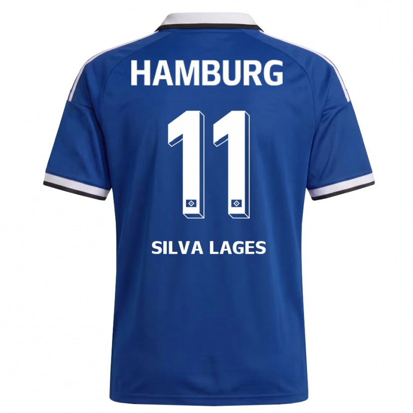 DanxenキッズMartim Silva Lages#11ホワイト ブルーアウェイシャツ2026/27ジャージーユニフォーム