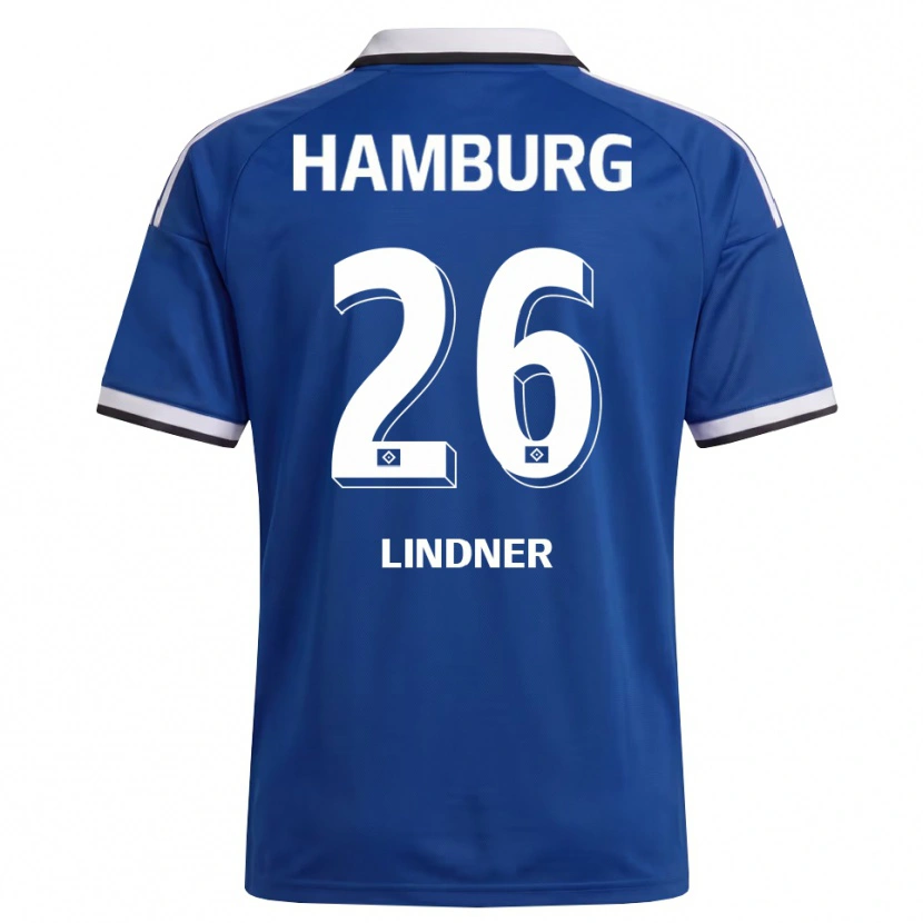 DanxenキッズMick Lindner#26ホワイト ブルーアウェイシャツ2026/27ジャージーユニフォーム