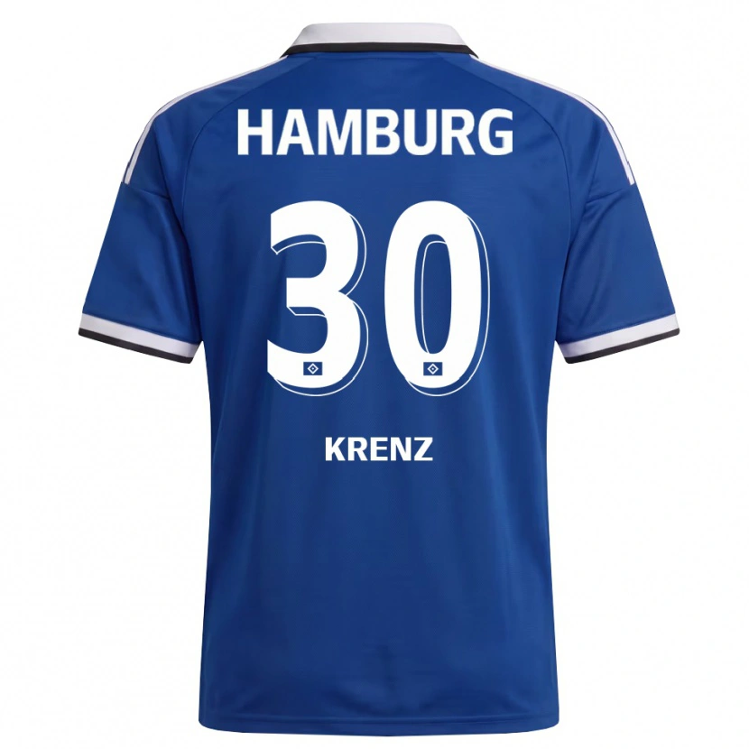 DanxenキッズJamie Krenz#30ホワイト ブルーアウェイシャツ2026/27ジャージーユニフォーム