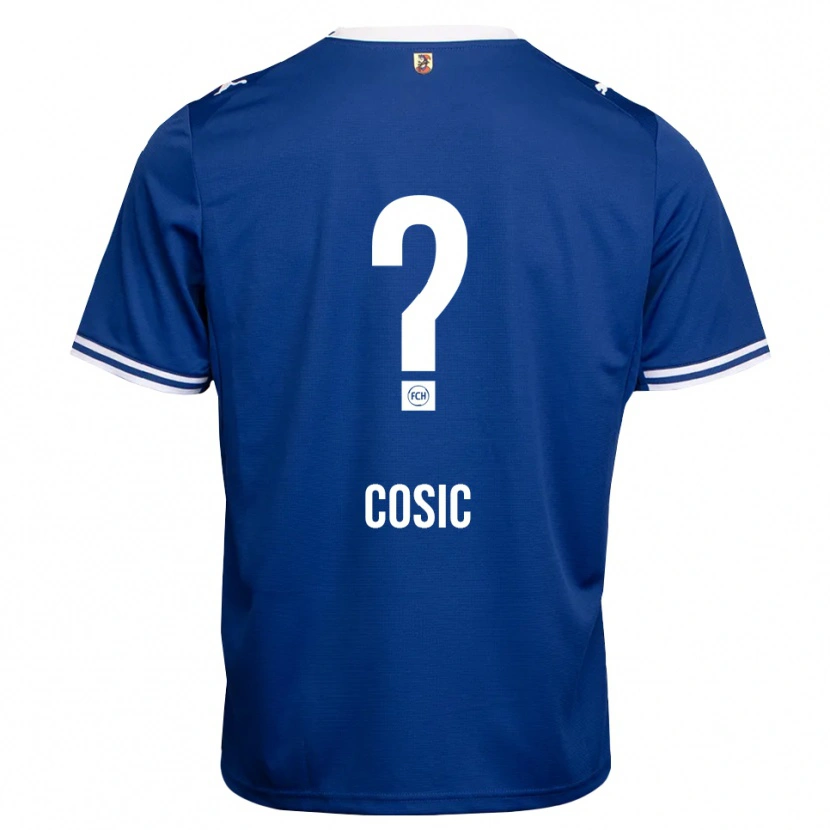 DanxenキッズBen Cosic#0ロイヤルブルー ホワイトアウェイシャツ2026/27ジャージーユニフォーム