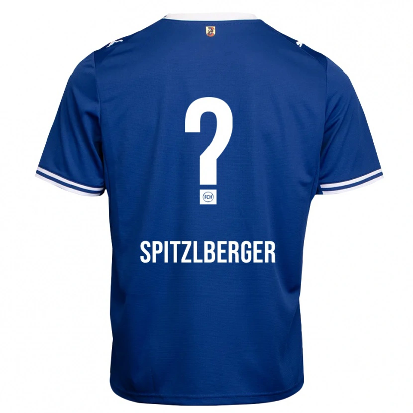 DanxenキッズTyler Spitzlberger#0ロイヤルブルー ホワイトアウェイシャツ2026/27ジャージーユニフォーム