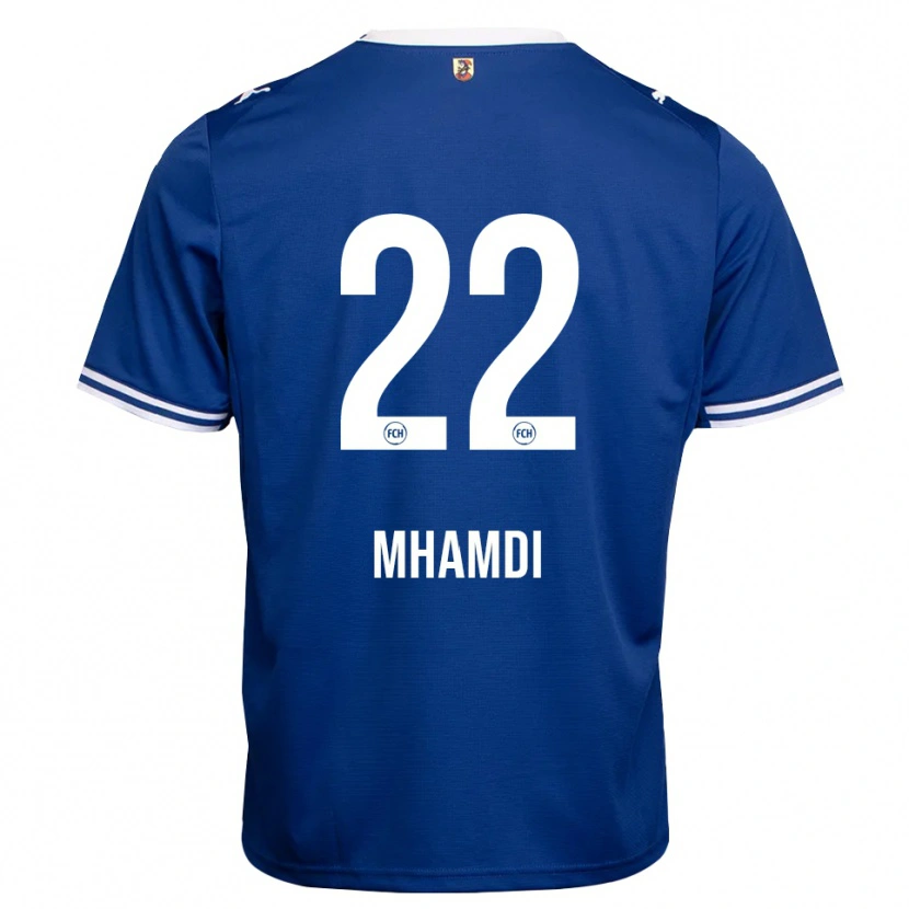 Danxenキッズワリド・マハディ#22ロイヤルブルー ホワイトアウェイシャツ2026/27ジャージーユニフォーム