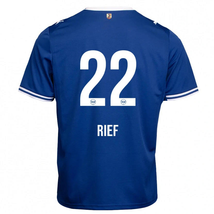 DanxenキッズEugen Rief#22ロイヤルブルー ホワイトアウェイシャツ2026/27ジャージーユニフォーム