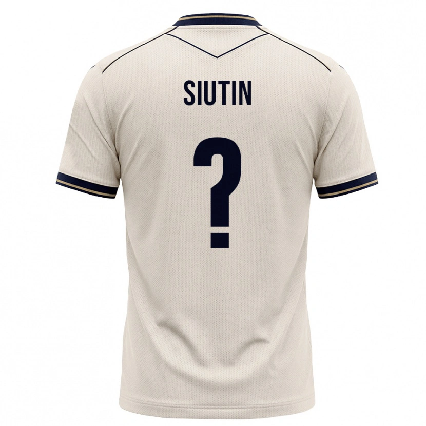 DanxenキッズKirill Siutin#0オフホワイト インクブルーアウェイシャツ2026/27ジャージーユニフォーム