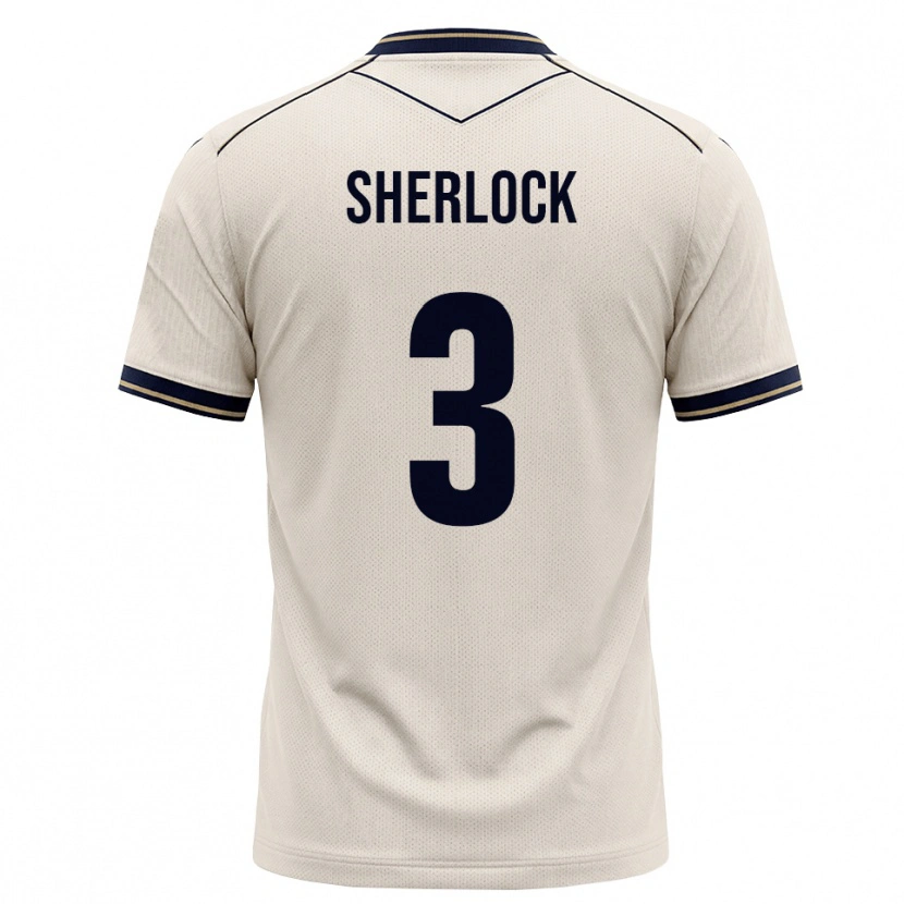 Danxenキッズフィン・シャーロック#3オフホワイト インクブルーアウェイシャツ2026/27ジャージーユニフォーム