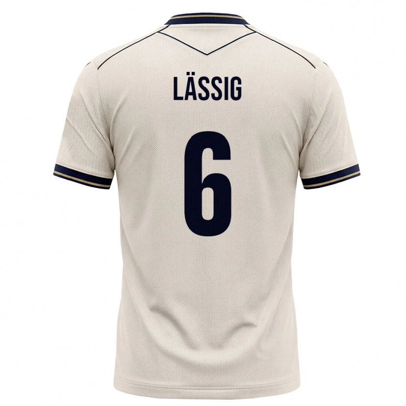 DanxenキッズValentin Lässig#6オフホワイト インクブルーアウェイシャツ2026/27ジャージーユニフォーム