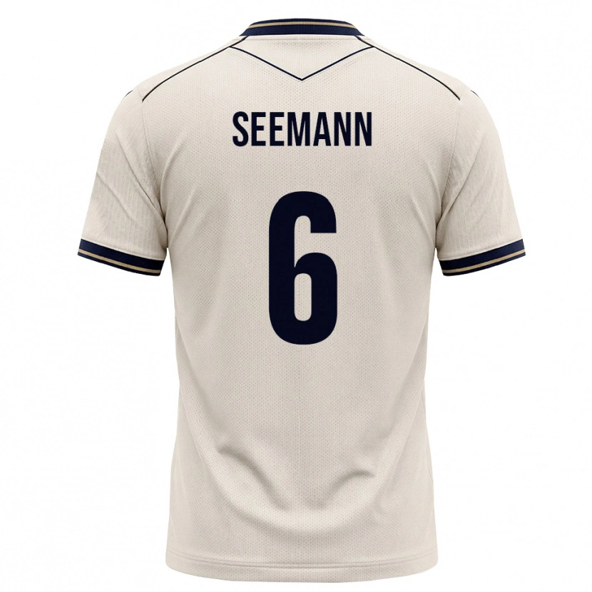 DanxenキッズElias Seemann#6オフホワイト インクブルーアウェイシャツ2026/27ジャージーユニフォーム