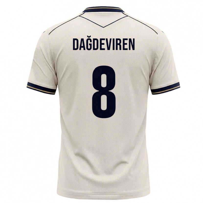 DanxenキッズDiren Dağdeviren#8オフホワイト インクブルーアウェイシャツ2026/27ジャージーユニフォーム