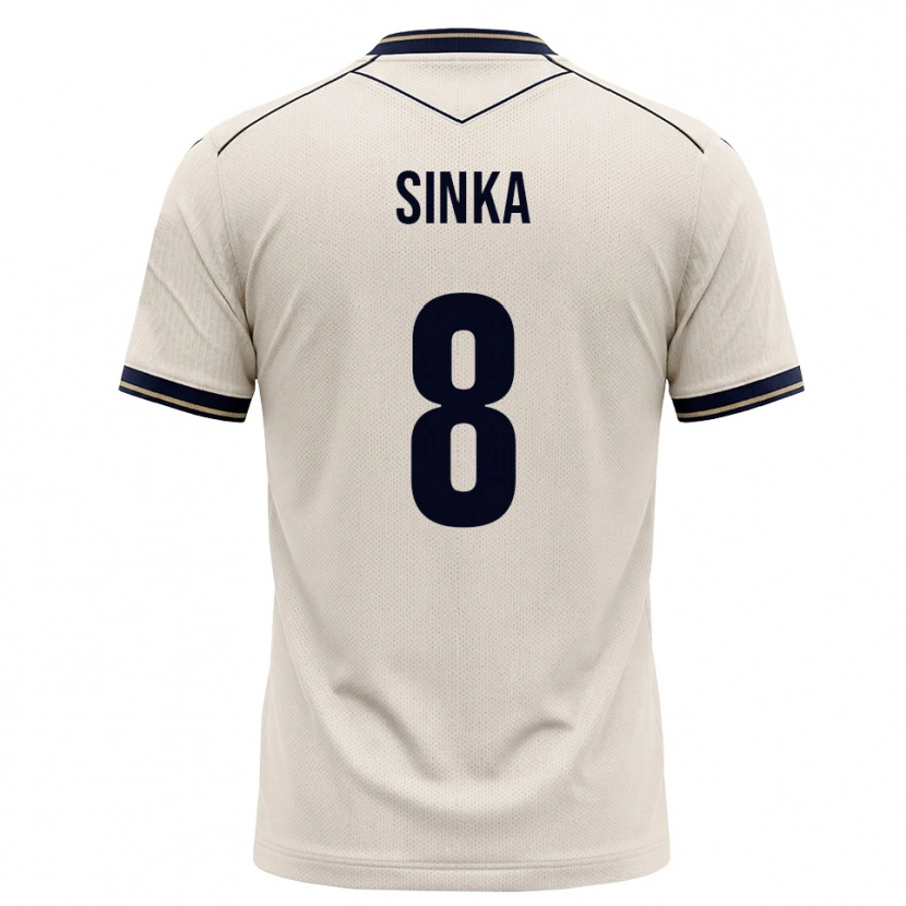 DanxenキッズNapsugár Sinka#8オフホワイト インクブルーアウェイシャツ2026/27ジャージーユニフォーム