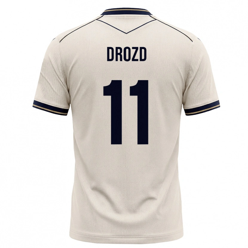 DanxenキッズNikita Drozd#11オフホワイト インクブルーアウェイシャツ2026/27ジャージーユニフォーム