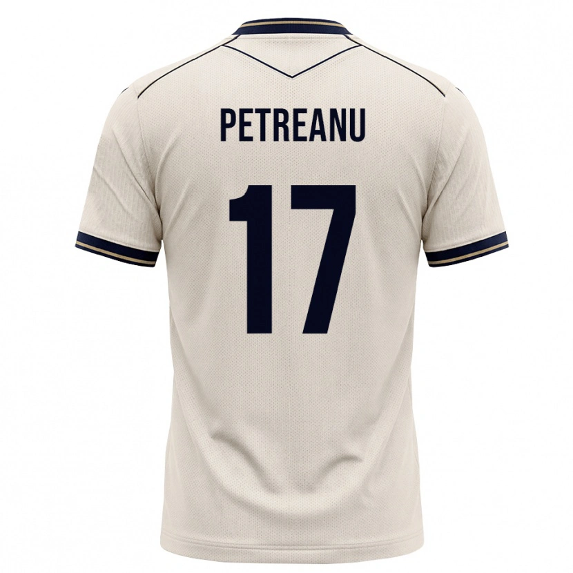 DanxenキッズVlad Petreanu#17オフホワイト インクブルーアウェイシャツ2026/27ジャージーユニフォーム