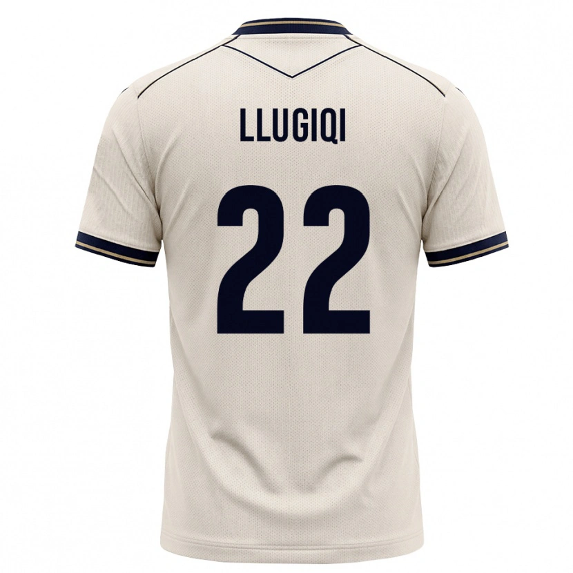 DanxenキッズArian Llugiqi#22オフホワイト インクブルーアウェイシャツ2026/27ジャージーユニフォーム