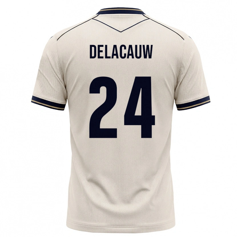 DanxenキッズFéli Delacauw#24オフホワイト インクブルーアウェイシャツ2026/27ジャージーユニフォーム