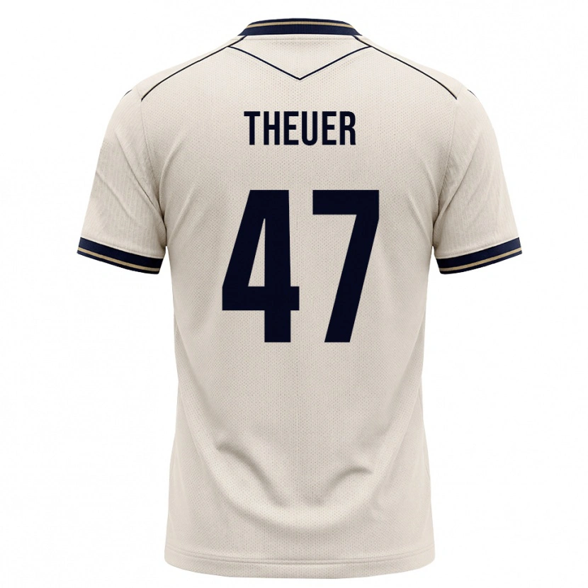 DanxenキッズMaximilian Theuer#47オフホワイト インクブルーアウェイシャツ2026/27ジャージーユニフォーム