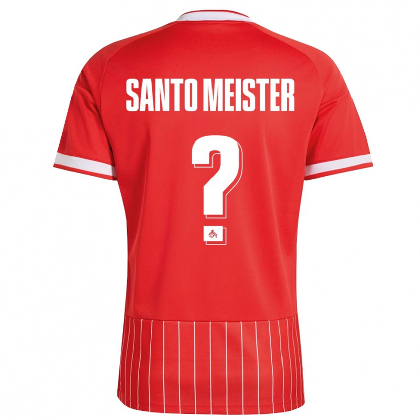 DanxenキッズJulius Santo Meister#0レッド ホワイト グリーンアウェイシャツ2026/27ジャージーユニフォーム