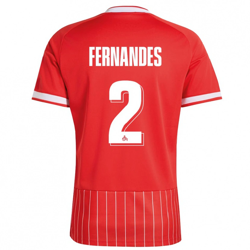 DanxenキッズTyron Fernandes#2レッド ホワイト グリーンアウェイシャツ2026/27ジャージーユニフォーム