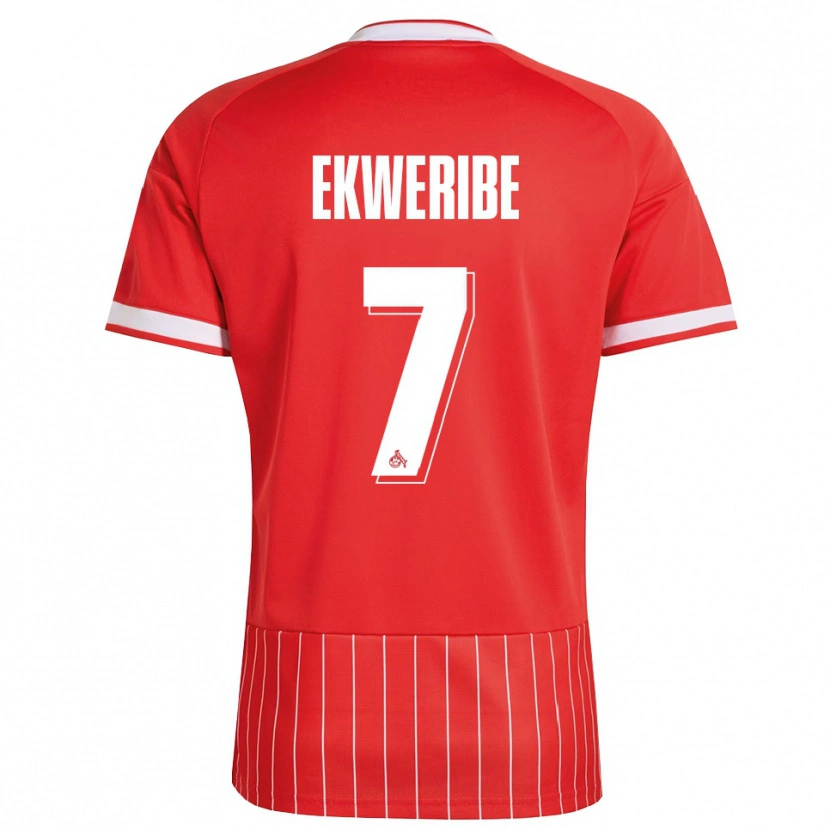 DanxenキッズKevin Ekweribe#7レッド ホワイト グリーンアウェイシャツ2026/27ジャージーユニフォーム