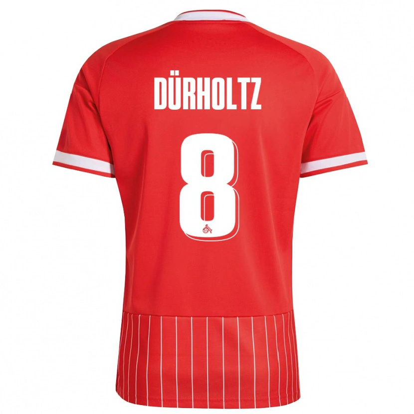 Danxenキッズルカ・ドゥルホルツ#8レッド ホワイト グリーンアウェイシャツ2026/27ジャージーユニフォーム