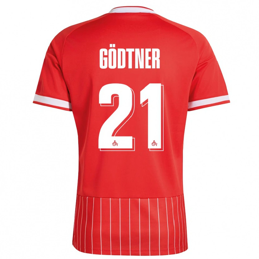 DanxenキッズMatteo Gödtner#21レッド ホワイト グリーンアウェイシャツ2026/27ジャージーユニフォーム