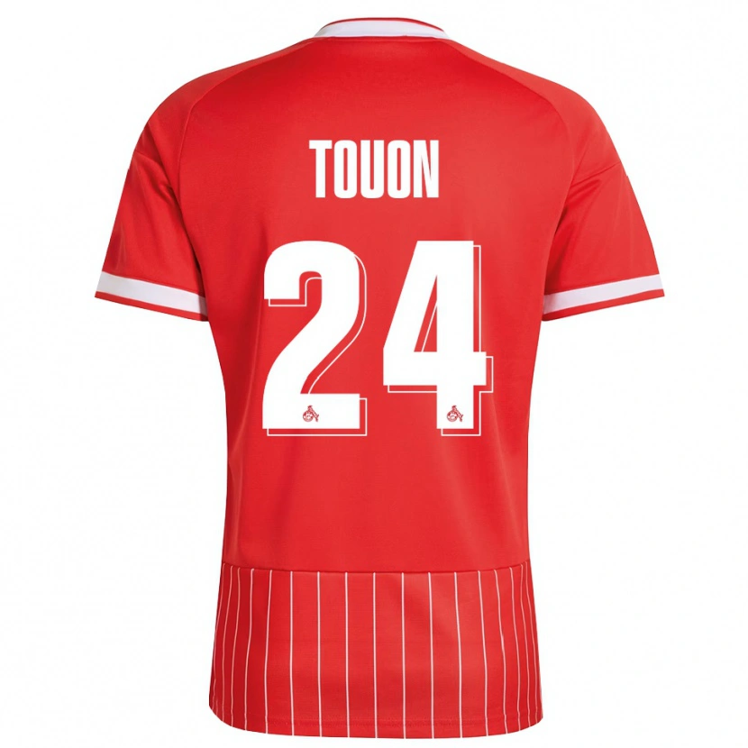 DanxenキッズElla Touon#24レッド ホワイト グリーンアウェイシャツ2026/27ジャージーユニフォーム