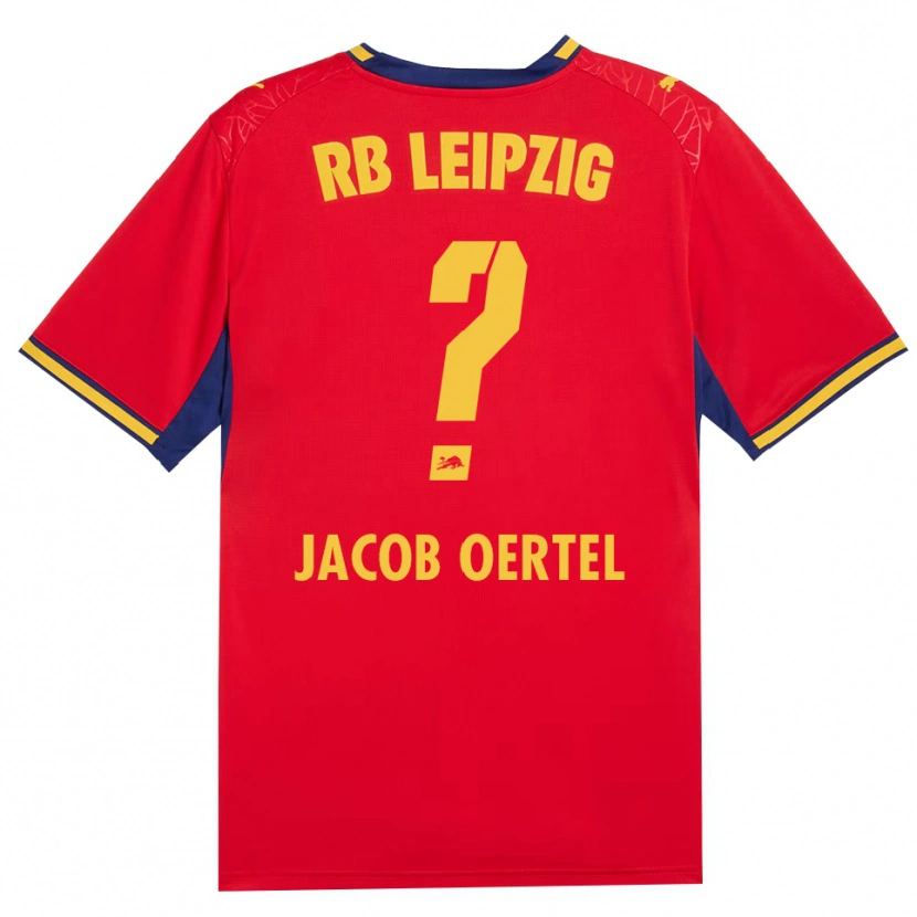 DanxenキッズPaul Jacob Oertel#0レッド イエロー ロイヤルブルーアウェイシャツ2026/27ジャージーユニフォーム