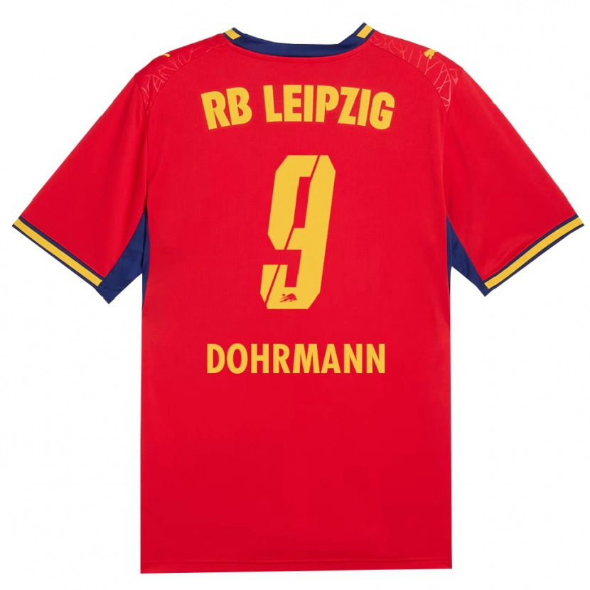 DanxenキッズPaul Dohrmann#9レッド イエロー ロイヤルブルーアウェイシャツ2026/27ジャージーユニフォーム