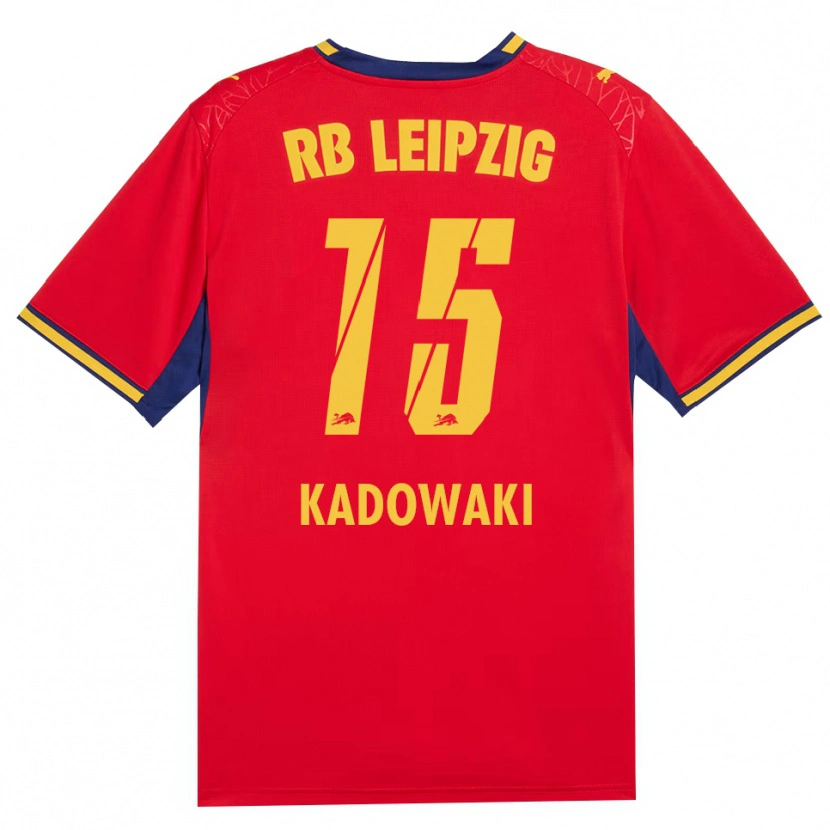 DanxenキッズMai Kadowaki#15レッド イエロー ロイヤルブルーアウェイシャツ2026/27ジャージーユニフォーム