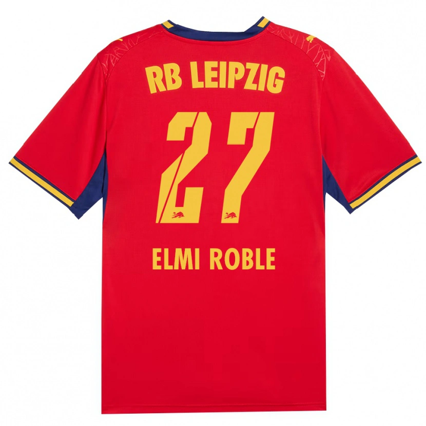 DanxenキッズAlinur Elmi Roble#27レッド イエロー ロイヤルブルーアウェイシャツ2026/27ジャージーユニフォーム