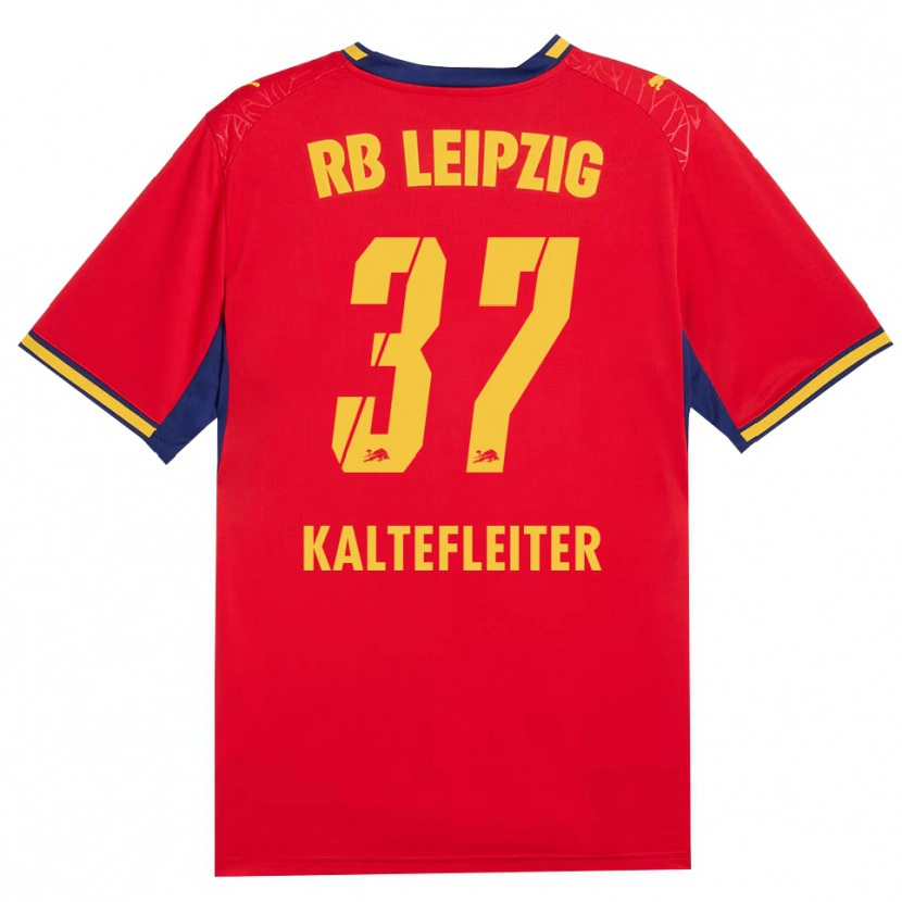 DanxenキッズBenno Kaltefleiter#37レッド イエロー ロイヤルブルーアウェイシャツ2026/27ジャージーユニフォーム