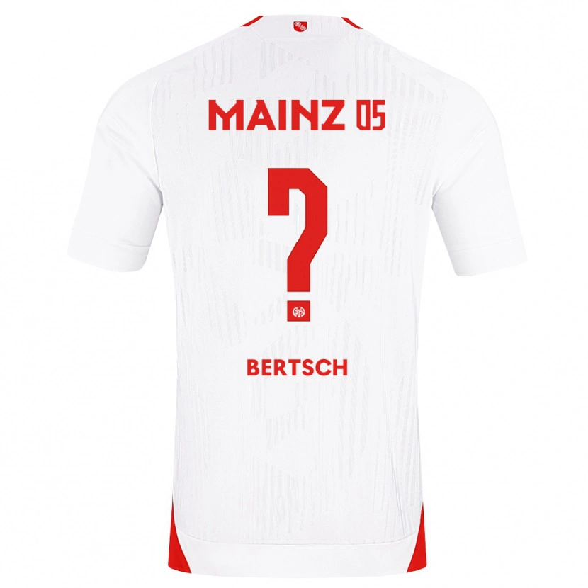 DanxenキッズPaul Bertsch#0ホワイト レッド イエローアウェイシャツ2026/27ジャージーユニフォーム