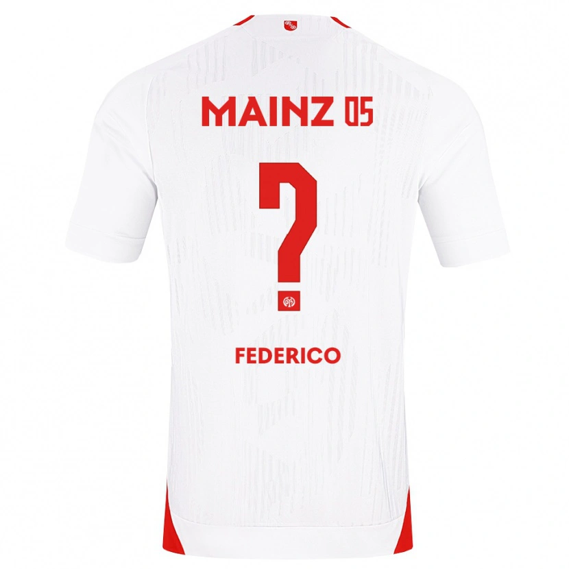 DanxenキッズLorenzo Federico#0ホワイト レッド イエローアウェイシャツ2026/27ジャージーユニフォーム