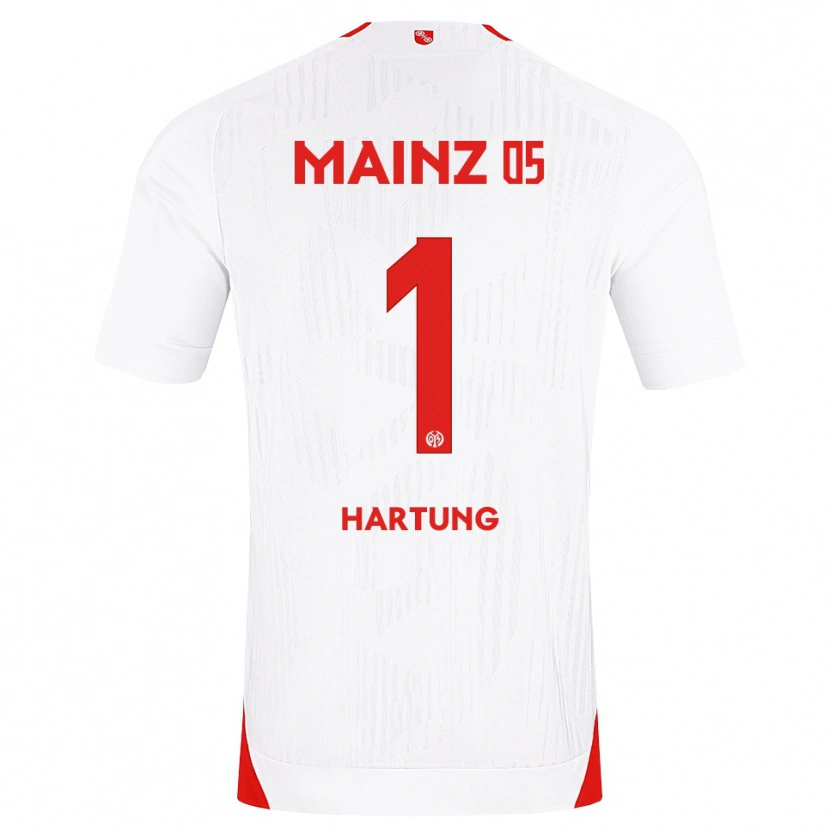 DanxenキッズNick Hartung#1ホワイト レッド イエローアウェイシャツ2026/27ジャージーユニフォーム